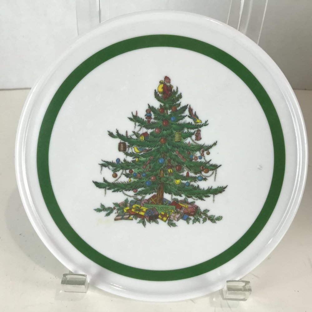 Spode Christmas Tree trivet, 6.5"